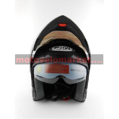 Мотошлем FXW HF-119 (модуляр) CARBON BLACK